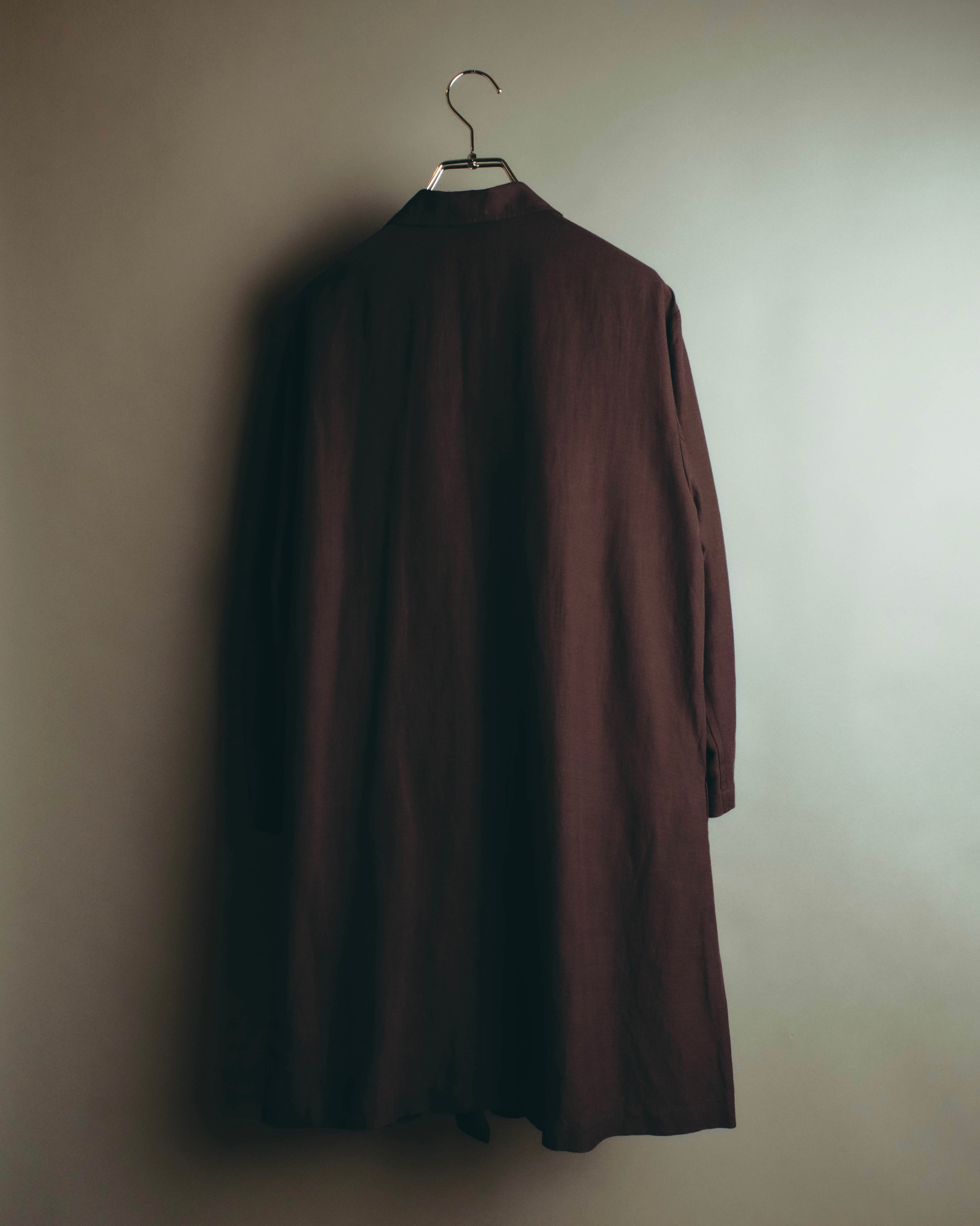 -SPECIAL- “DRIES VAN NOTEN” 90’s–00’s Rayon linen tailored long jacket and shorts set up
