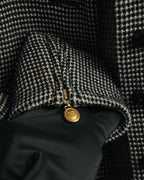 "Christian Dior" 80's-90's Wool-blend houndstooth jacket