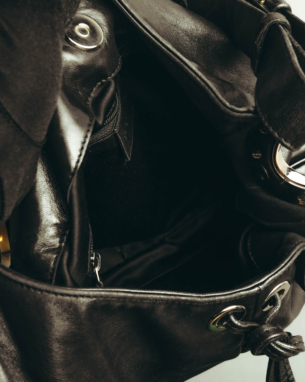 "Sergio Rossi" 00's-10's Soft leather hobo shoulder bag