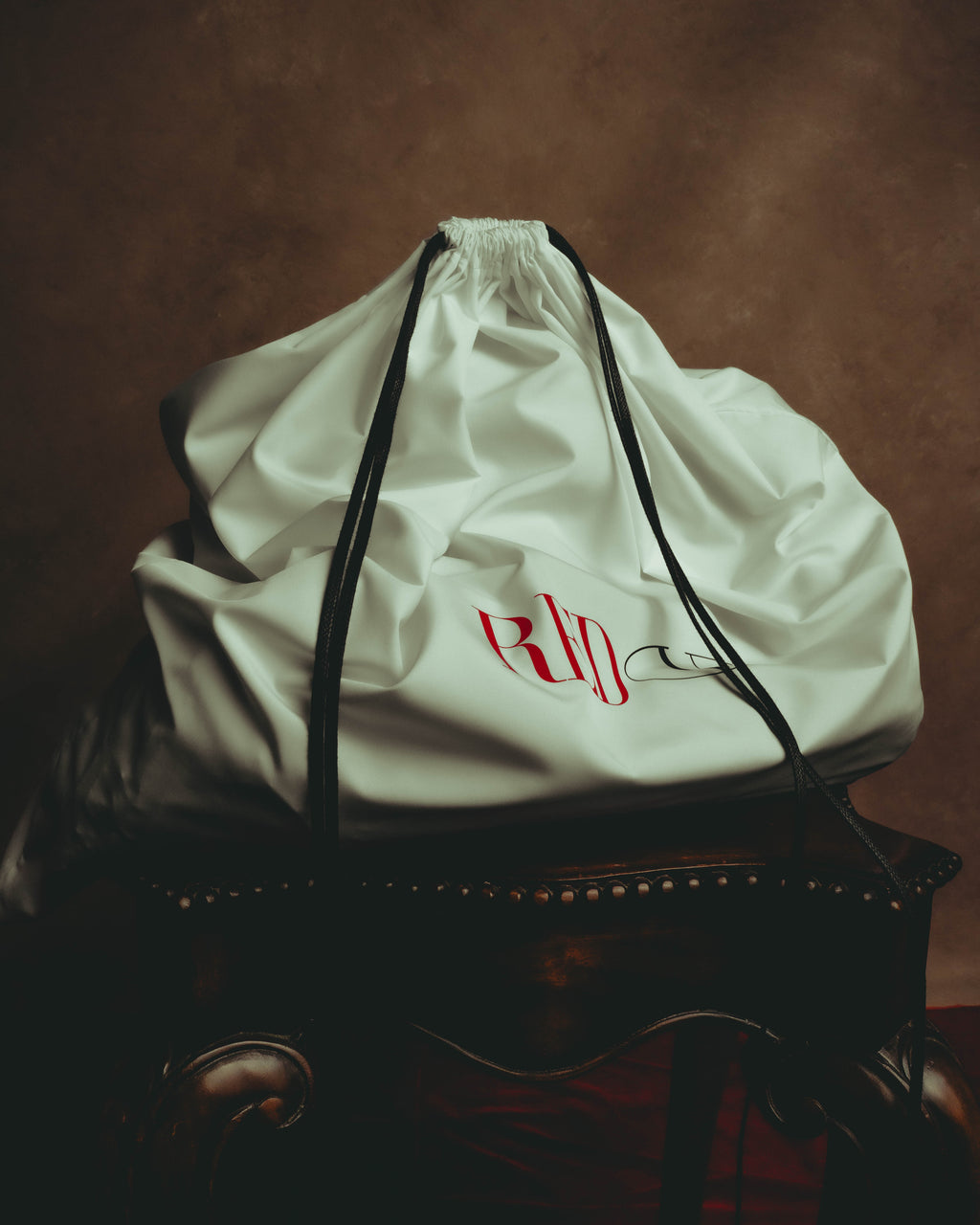 “RED VALENTINO” 2010’s lace bow leather two-way bag