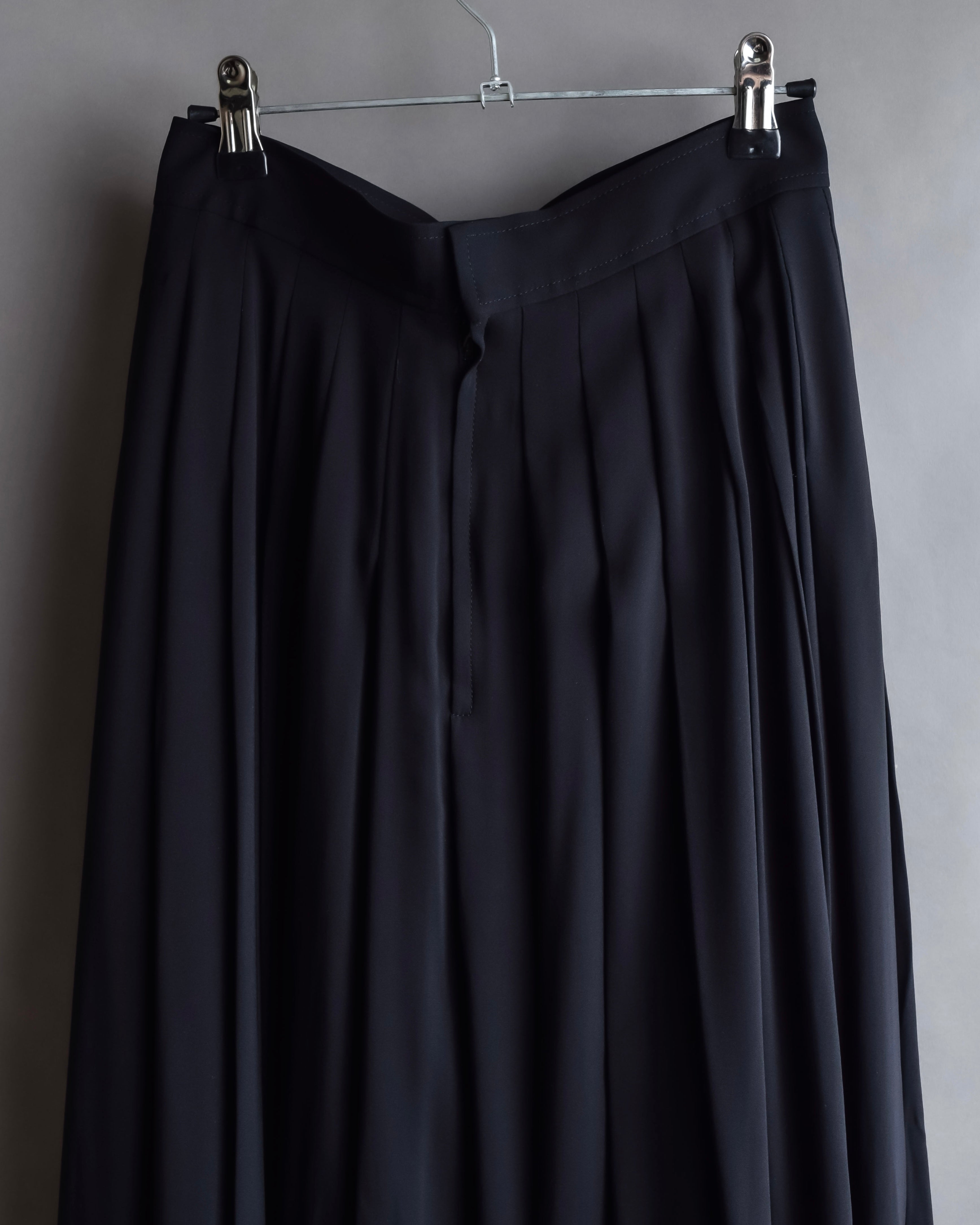 "Chloe" Fold-in pleats maxi length skirt