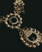 "Christian Dior" 80's-90's Emerald green pendant necklace