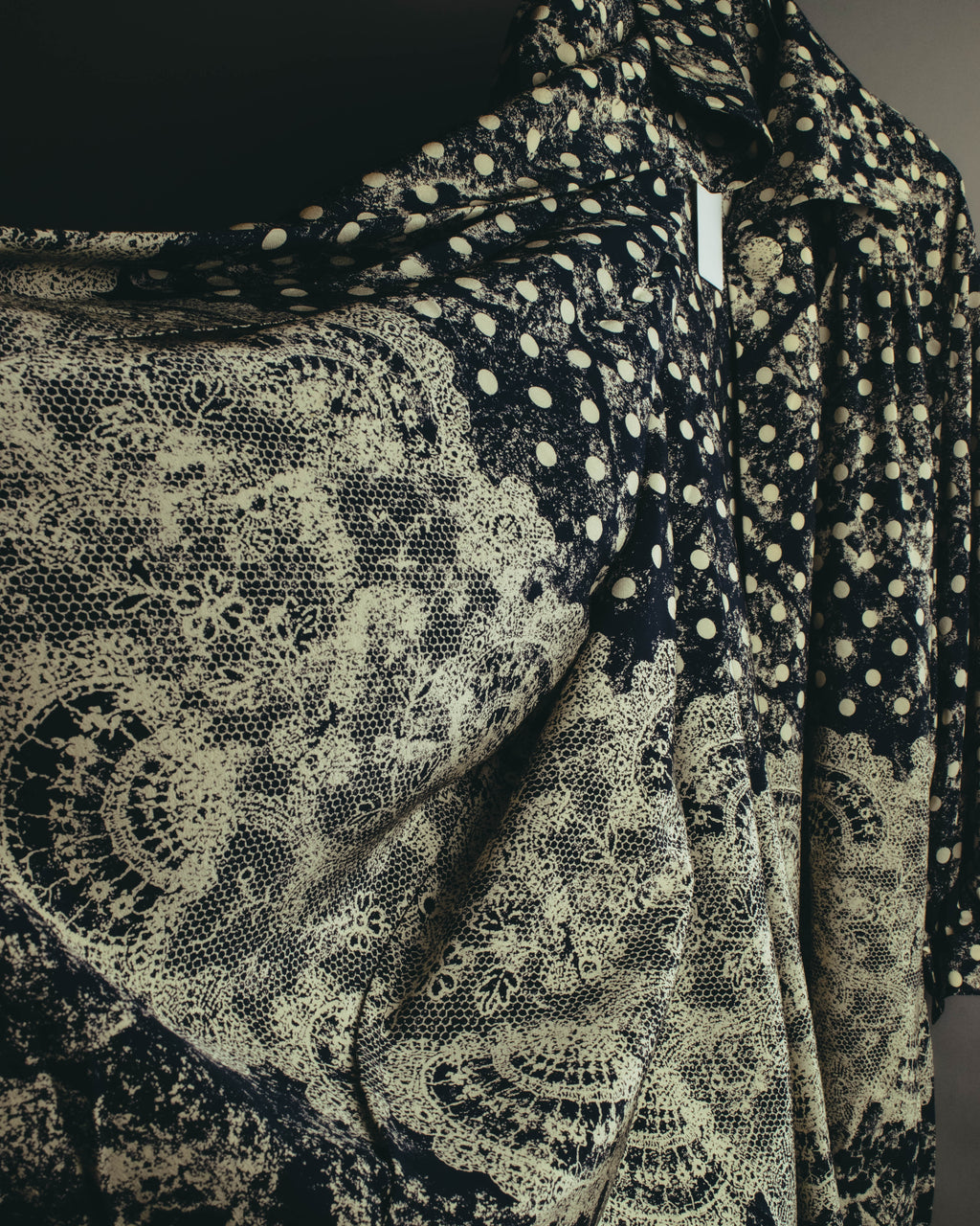 "Christian Dior" 80's-90's Elegant printed silk blouse
