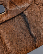 "GUCCI"「1947」 pony leather combination bamboo hand bag