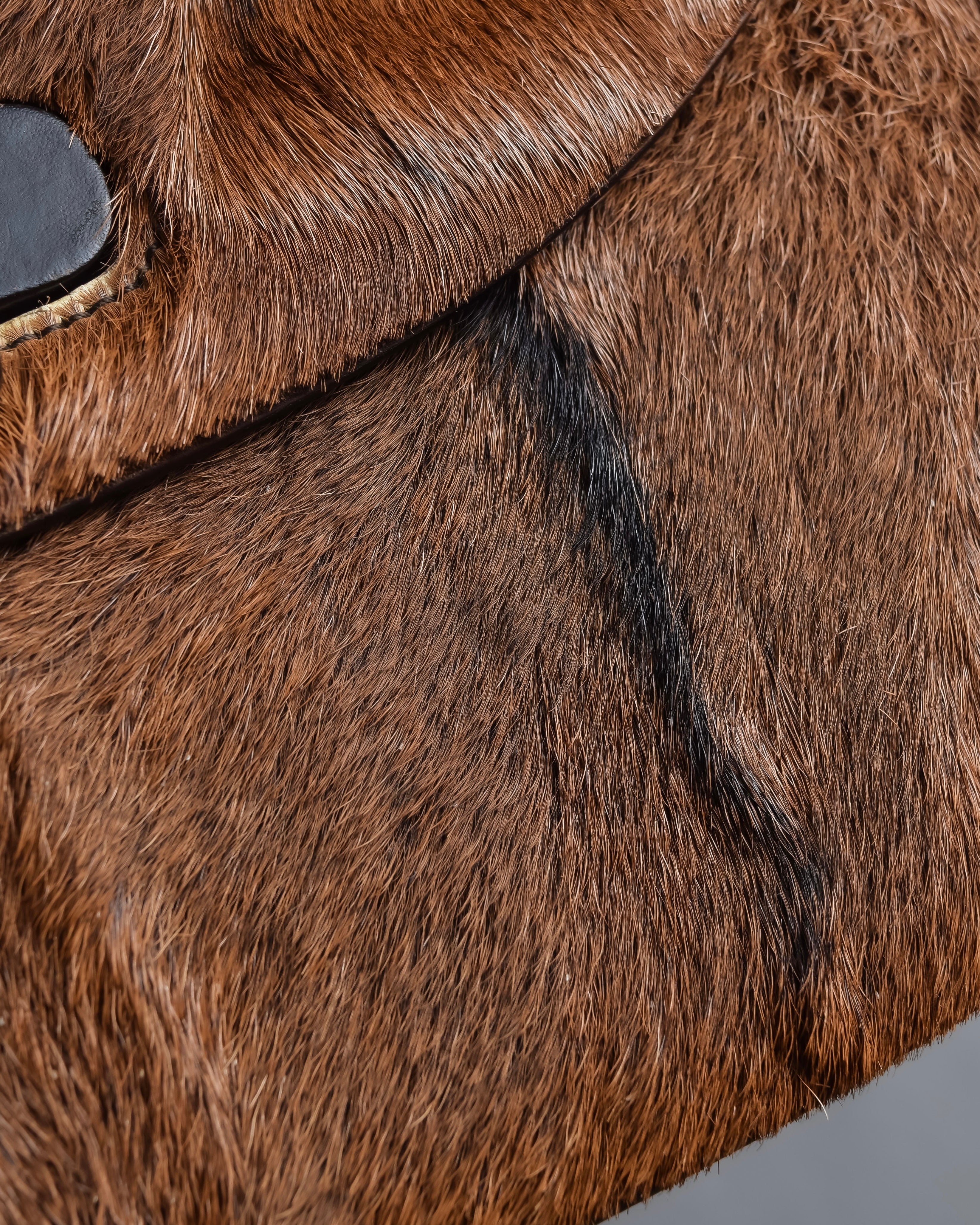 "GUCCI"「1947」 pony leather combination bamboo hand bag