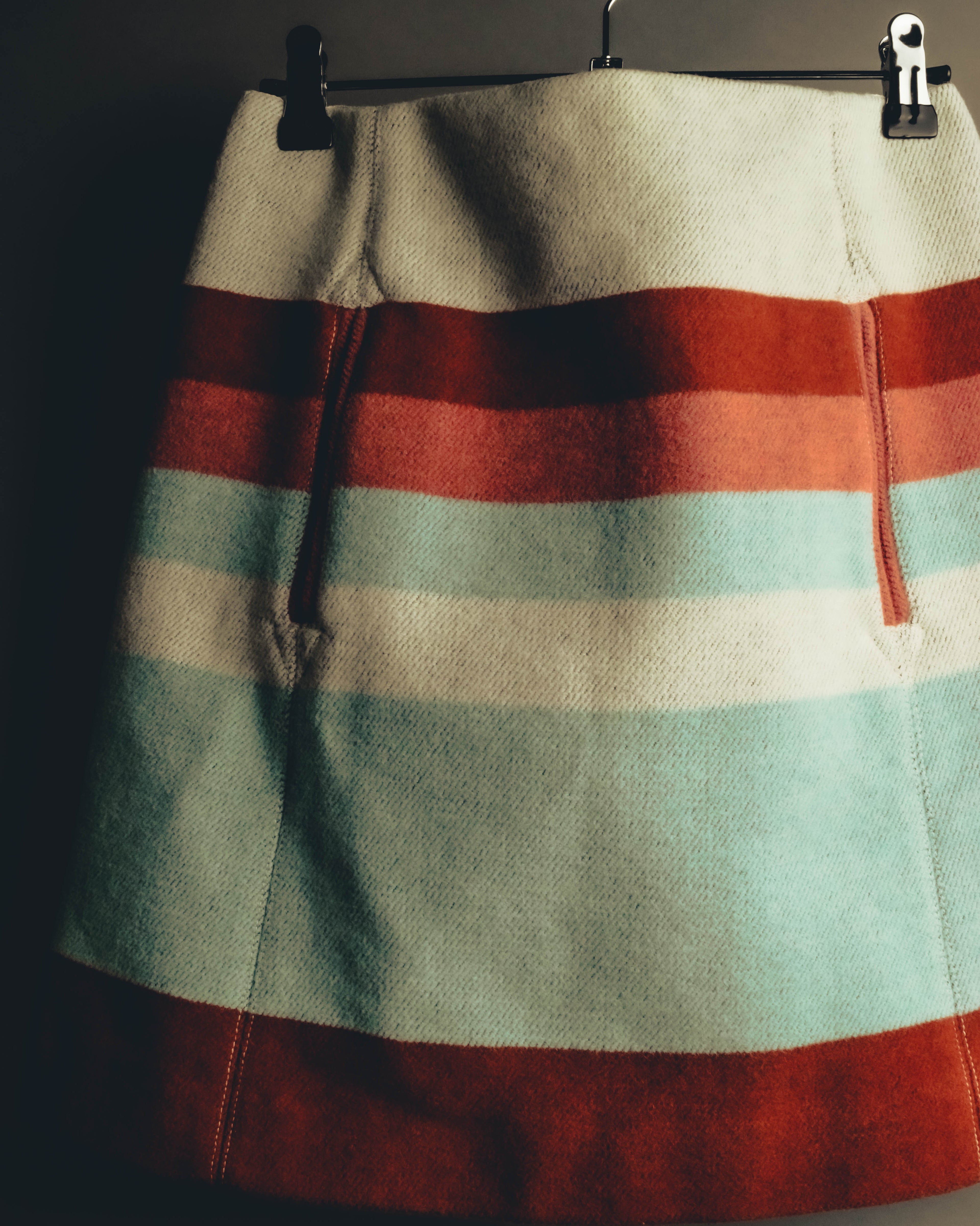 "See By Chloé" 00's-10's Textured striped wool blend mini skirt