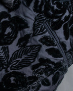 "GUCCI" Floral patterned lamé tailored jacket"