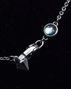 "GUCCI" Heart motif silver necklace