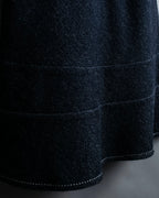 "tricot COMME desGARCONS" Flared silhouette wool cropped skirt