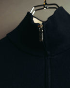 "Loro Piana" 00's-10's Refined cotton half-zip sweater