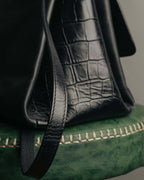 -SPECIAL- “BALENCIAGA” 2013-17 Le dix mixed leather shoulder bag