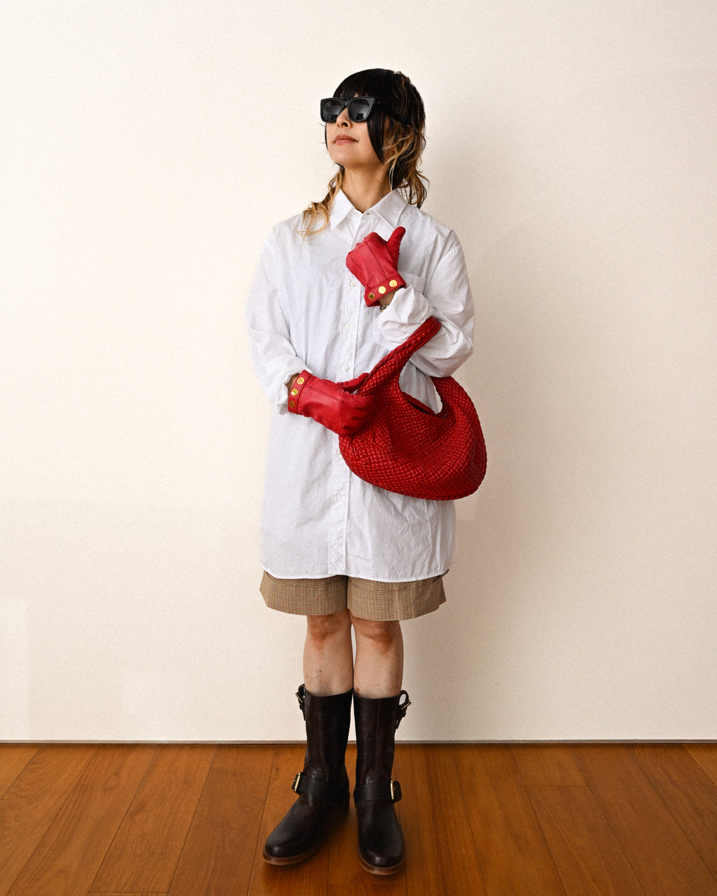 Ami alexandre mattiussi/ Oversized Long Dress Shirt White