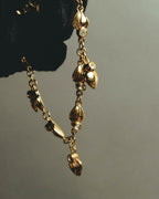 "Christian Dior" 80's-90's Sculptural leaf charm bracelet