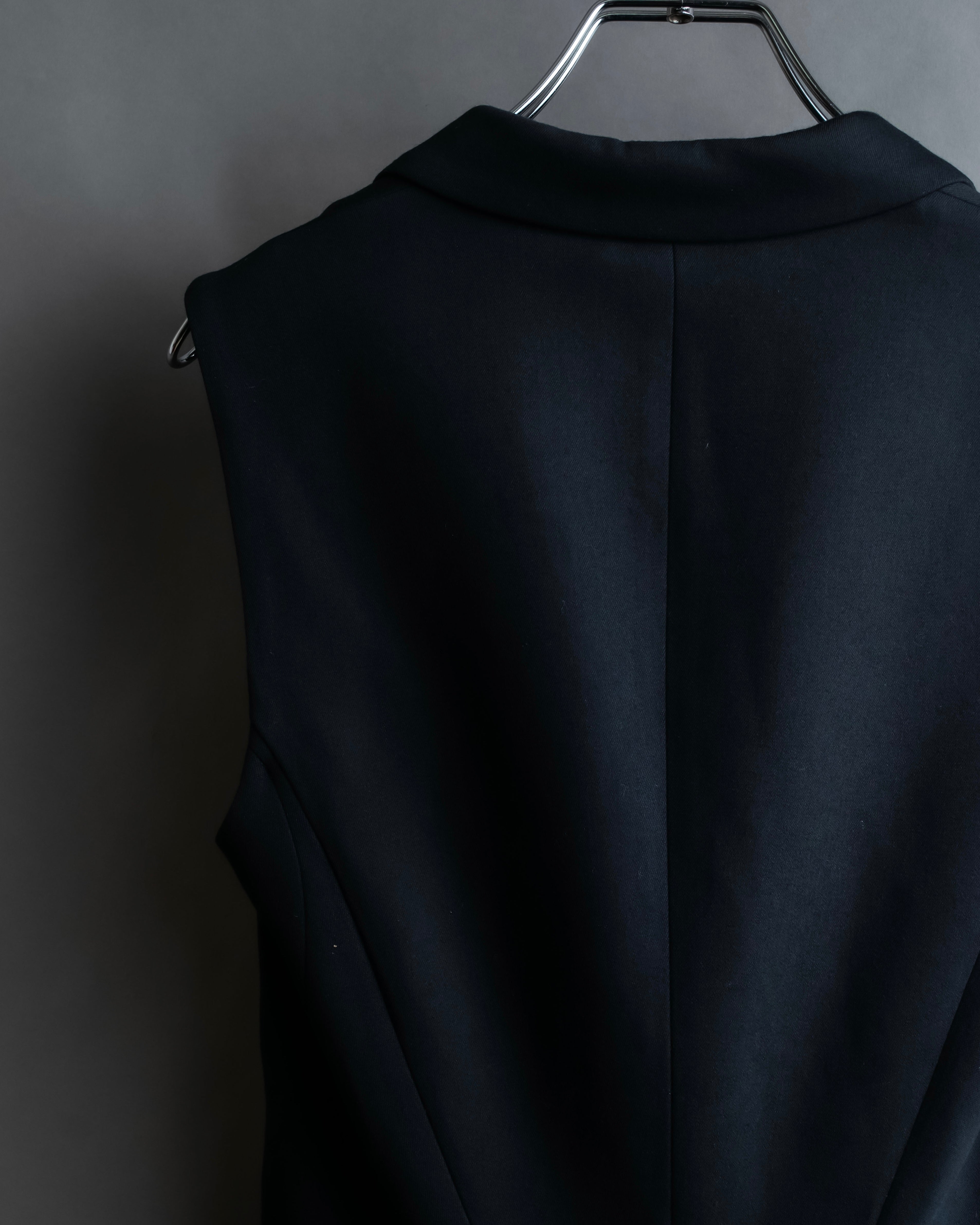 "MCQ Alexander McQueen" Flared silhouette cutting design tailored gilet