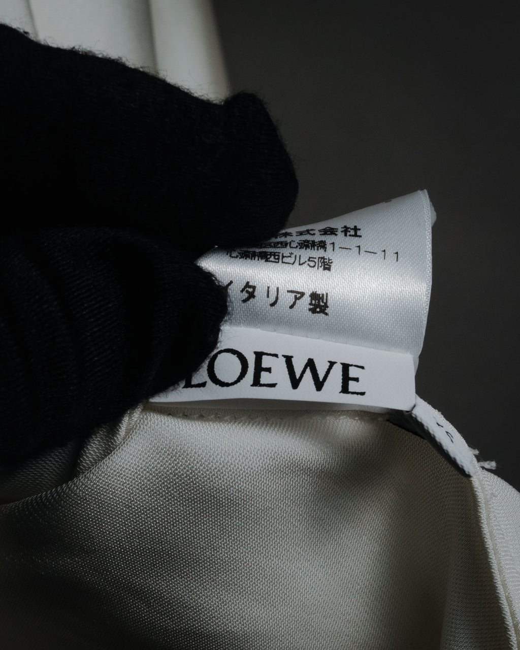–SPECIAL– "LOEWE" 00’s Satin dolman sleeve destroy edge shirt
