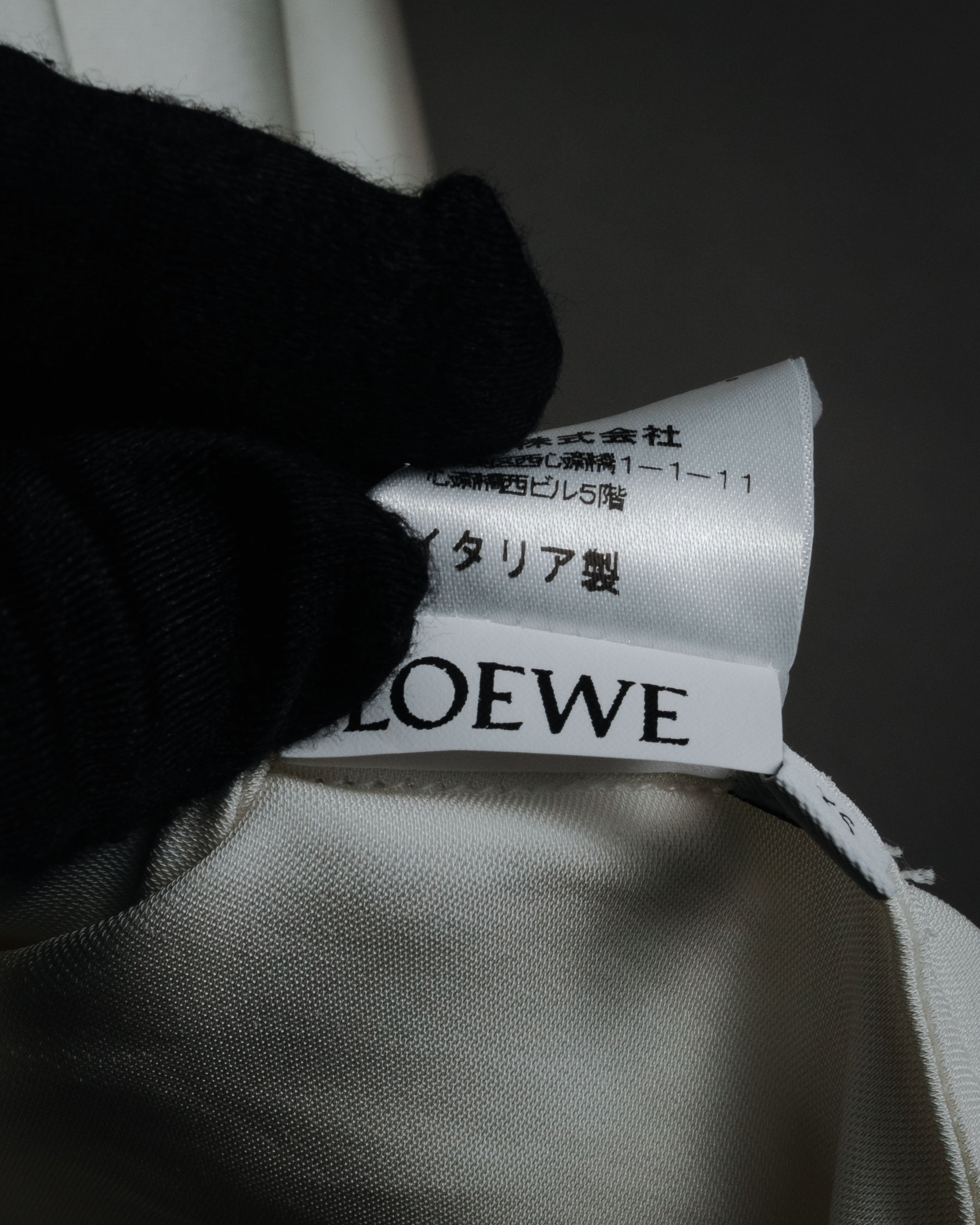 –SPECIAL– "LOEWE" 00’s Satin dolman sleeve destroy edge shirt