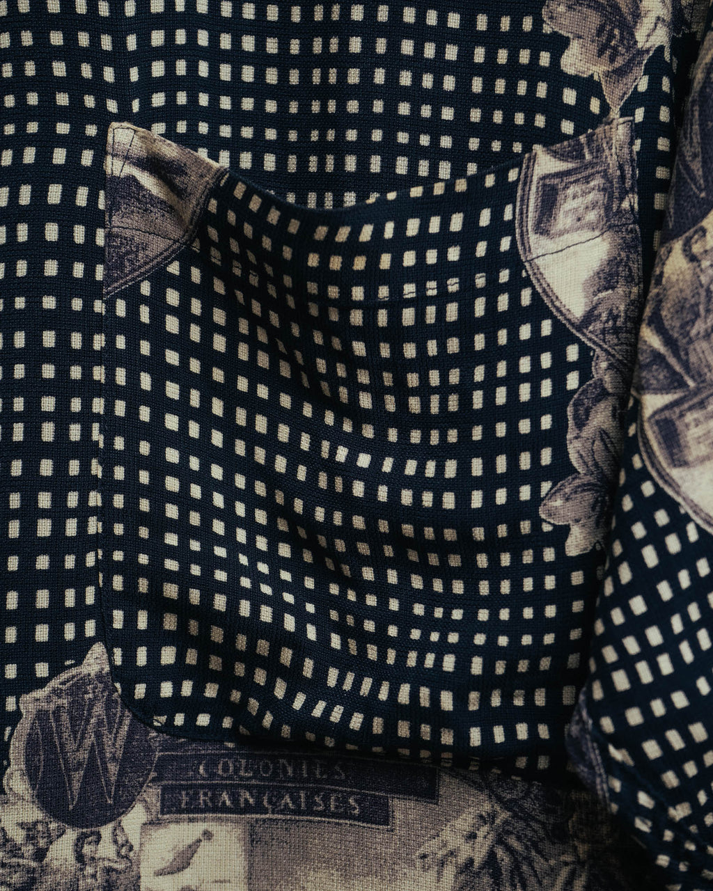 –SPECIAL– “Christian Dior” 80’s-90’s archival toile print shirt