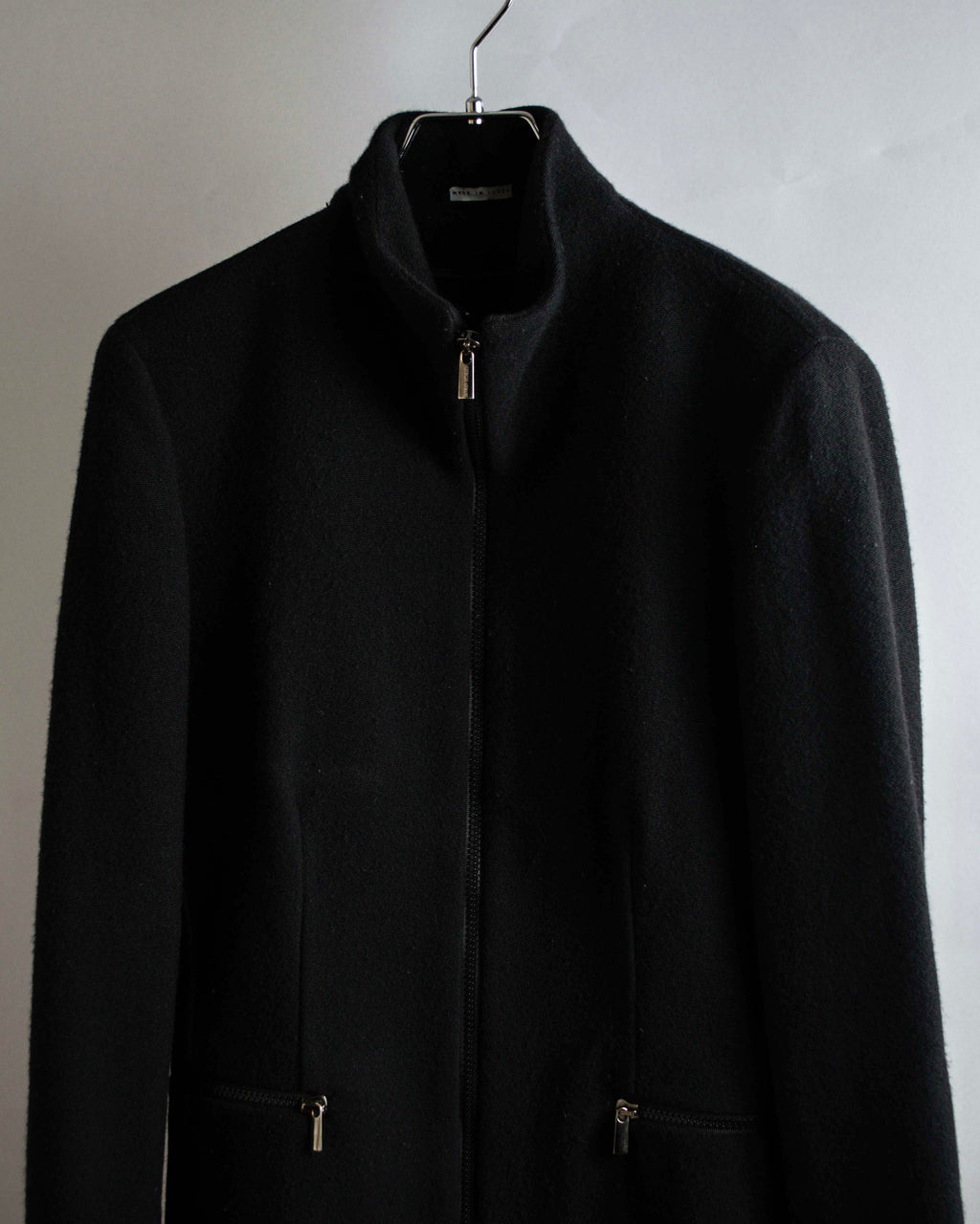 "GIORGIO ARMANI" Minimal design double zip-up jacket