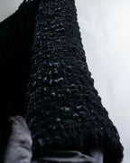 "GIORGIO ARMANI" Stand collar velour long coat