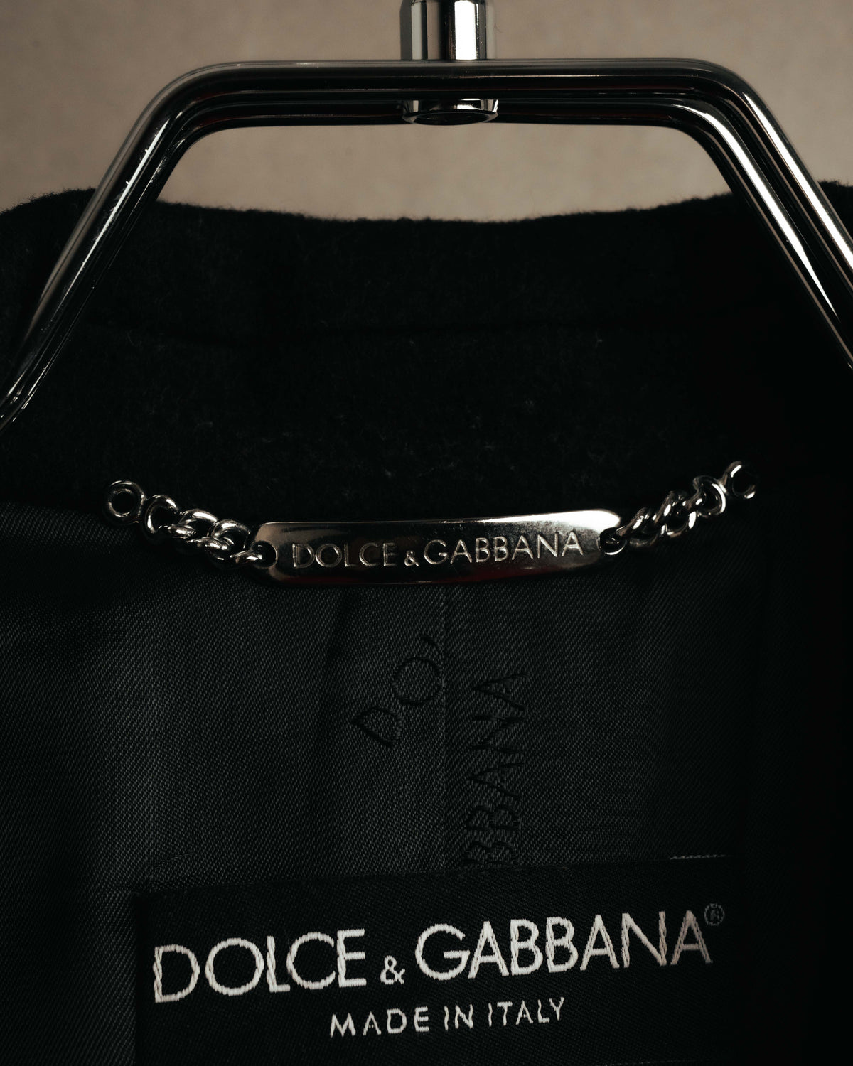 "DOLCE & GABBANA" 00's-10's Cashmere blend chesterfield coat