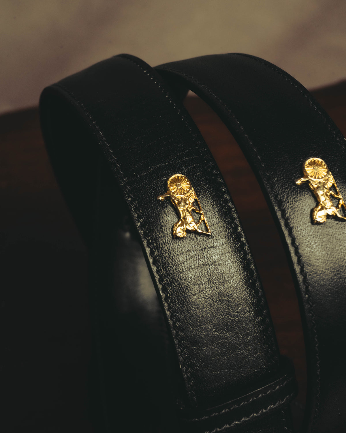 "CELINE" 90's-00's Classic horse carriage waist belt