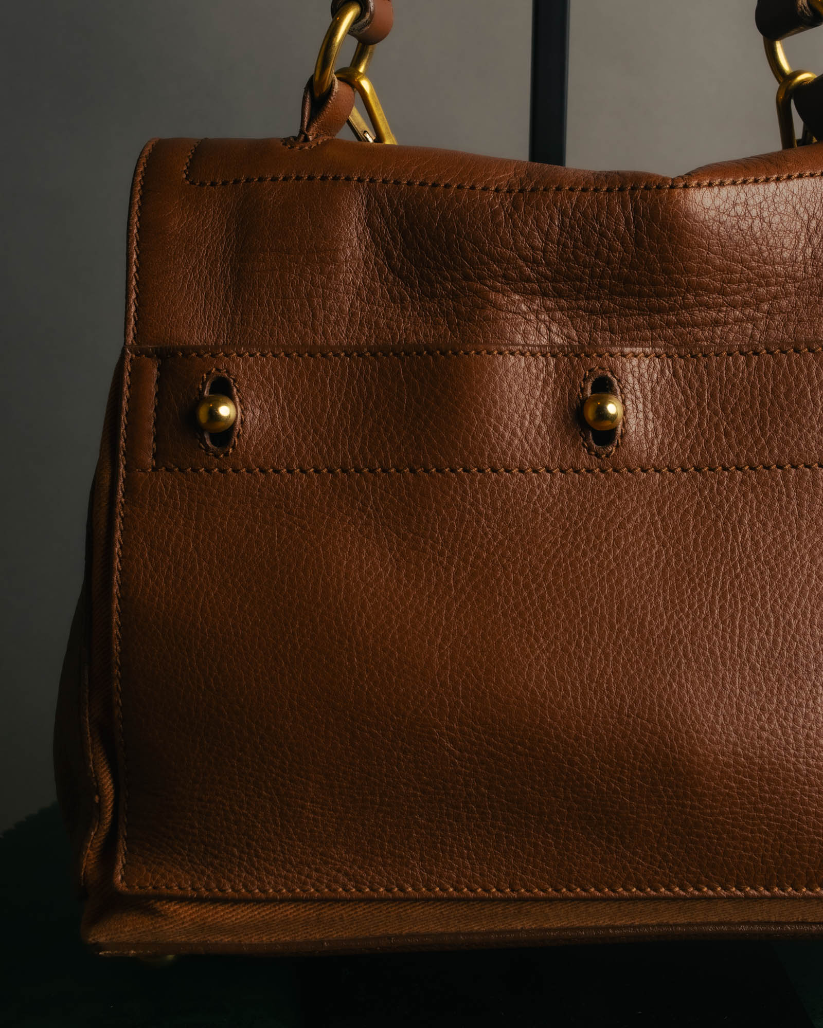 "Yves Saint Laurent" 00's-10's Structured leather shoulder bag