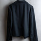 "Y's" Chain fastening design peak lapel short length tailored jacket