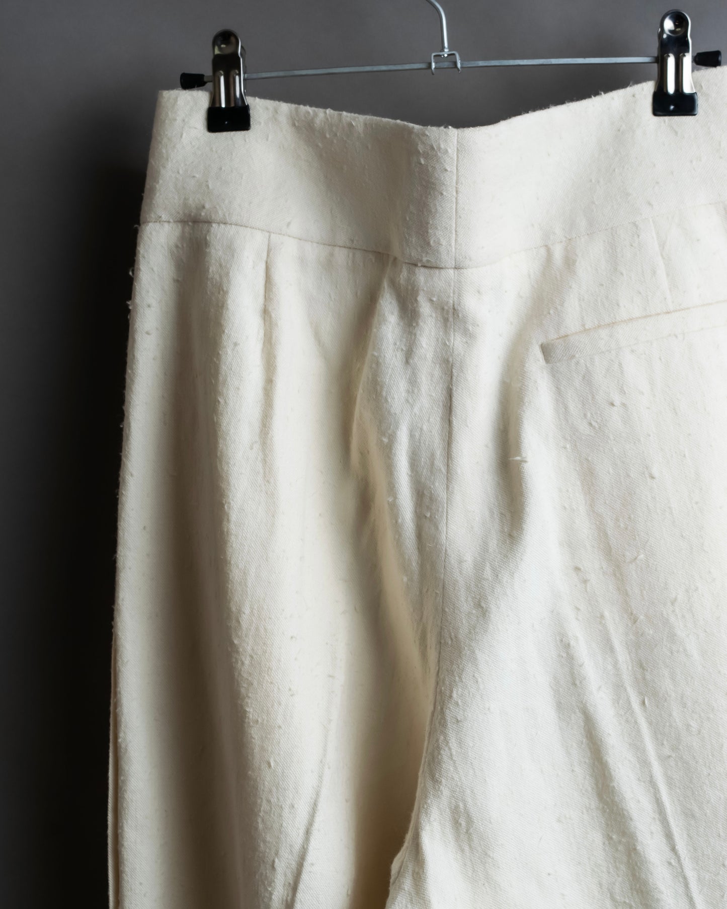 "JIL SANDER" Deep pleat wide tapered slacks