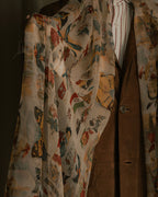 –SPECIAL– "Christian Dior"
00’s historic collage-print silk chiffon large stole