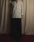 Camisa de pijama de rayas pastel con dobladillo de los años 80-90 de "CELINE"