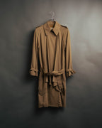 -SPECIAL- “HERMÈS” 90’s-00’s Margiela era draped wool trench coat