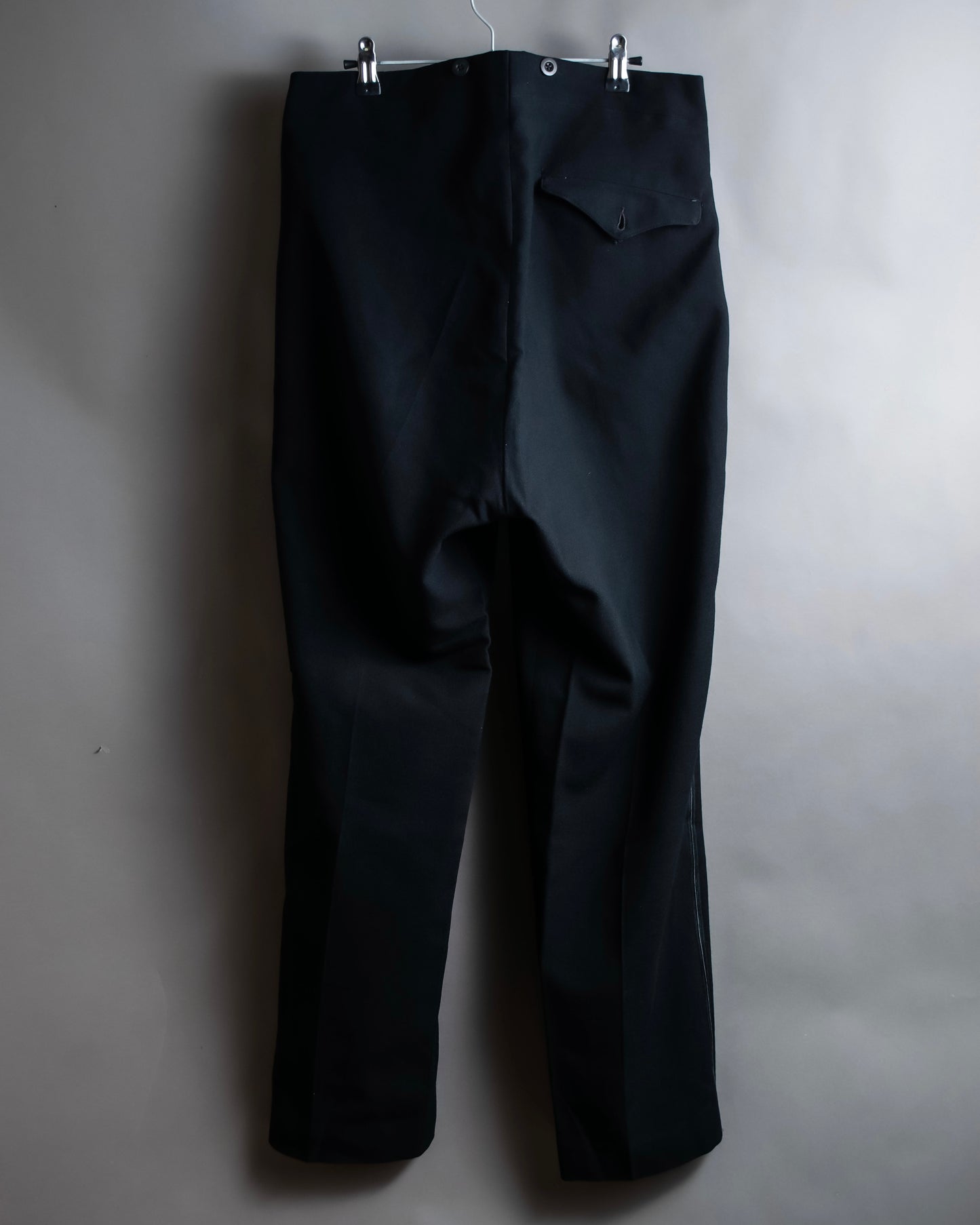 Vintage side line design wide tapered slacks