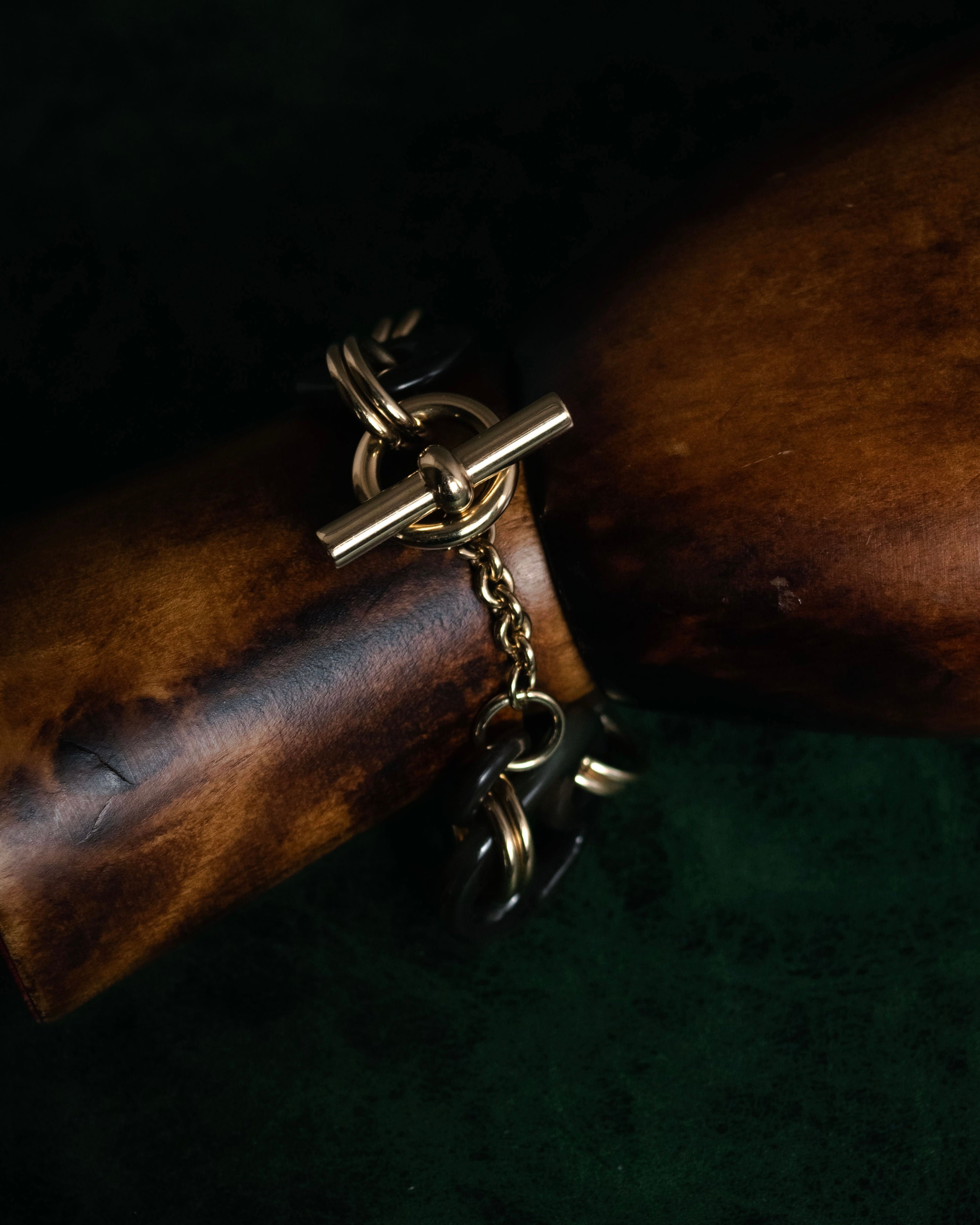 “HERMES” 20’s Eurydice horn chain bracelet