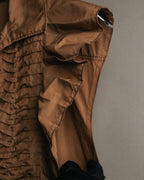 “JIL SANDER” 00’s-10’s Cotton pleated sleeveless blouse