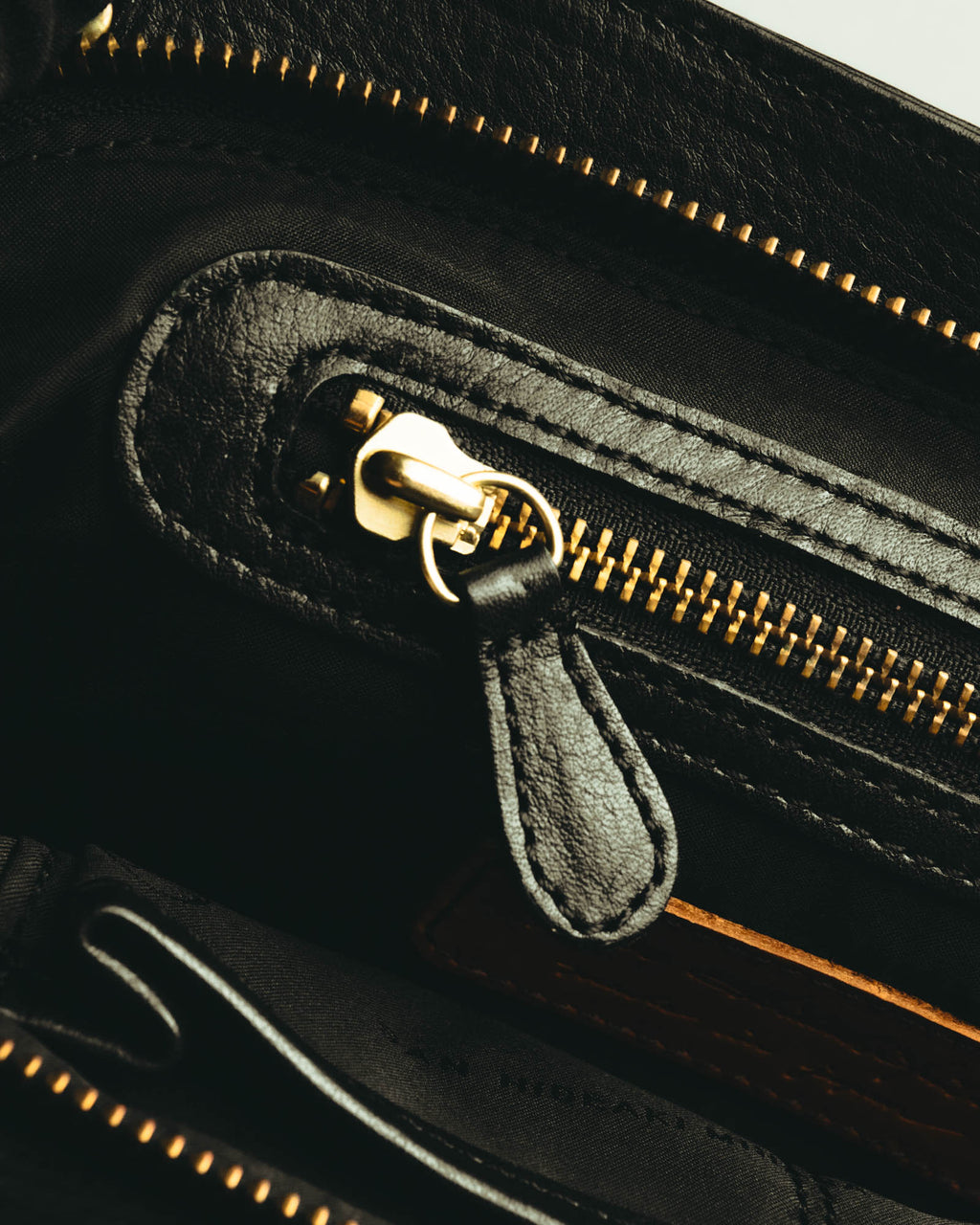 “SAN HIDEAKI MIHARA” 2000’s-2010’s black leather chain shoulder bag