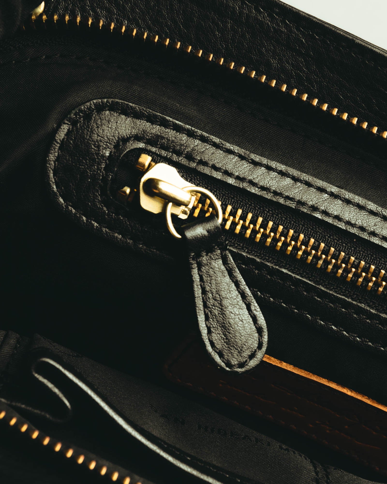 “SAN HIDEAKI MIHARA” 2000’s-2010’s black leather chain shoulder bag