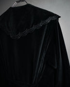 –SPECIAL– “Christian Dior”
80’s-90’s Velour lace trimmed robe coat