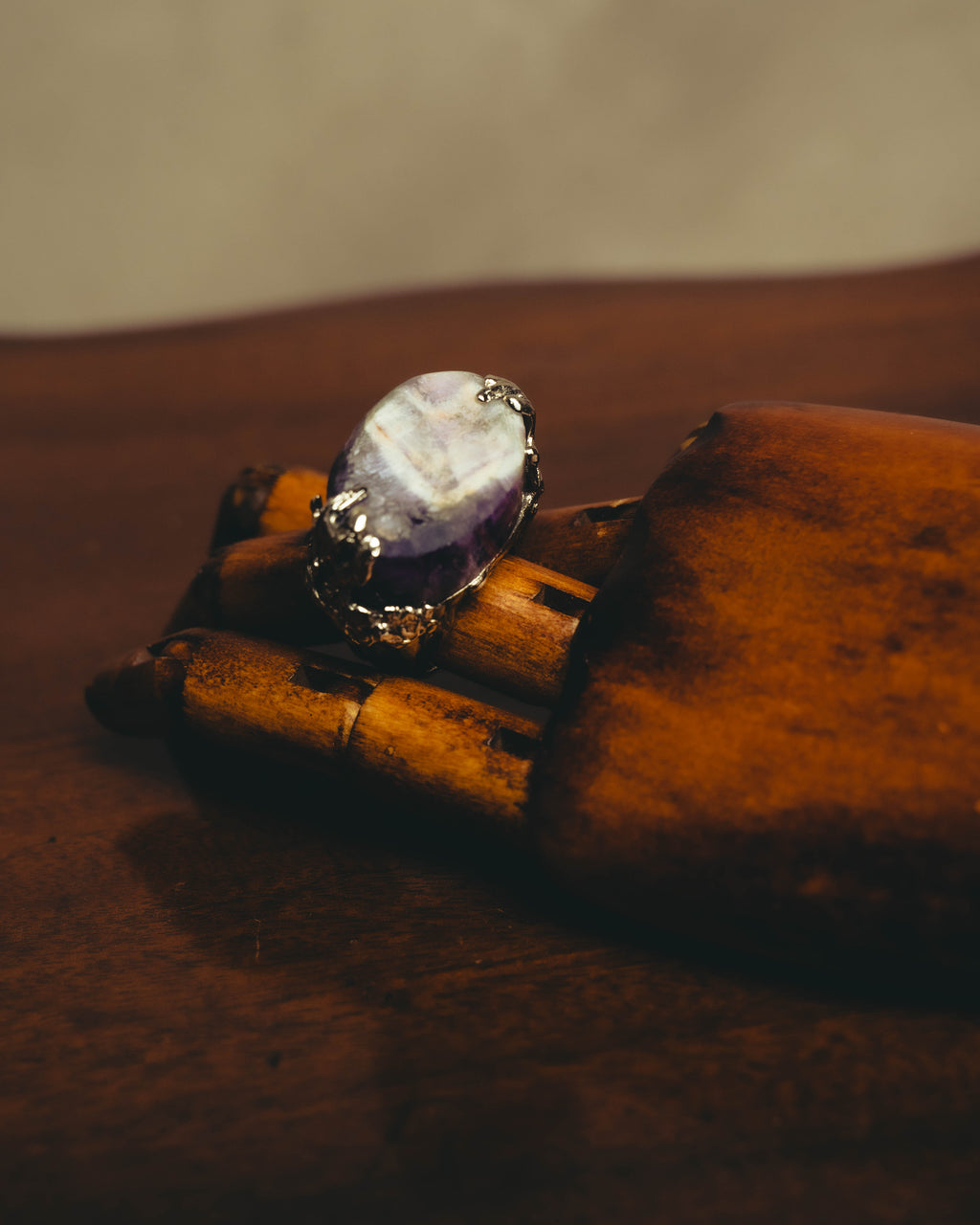 "Yves Saint Laurent" 00's-10's Sculptural cabochon cocktail ring