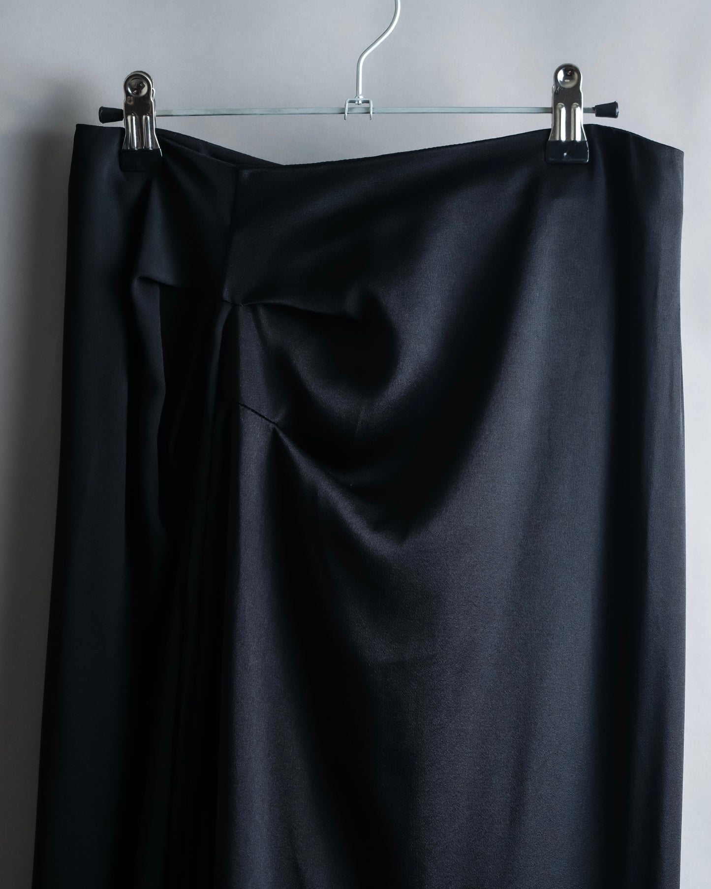 "MARNI" Drawstring design maxi length draping skirt