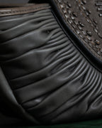 "Christian Dior" John Galliano period Gathering design leather hand bag