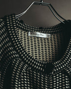 "Christian Dior" 00's Textured wool knit coat