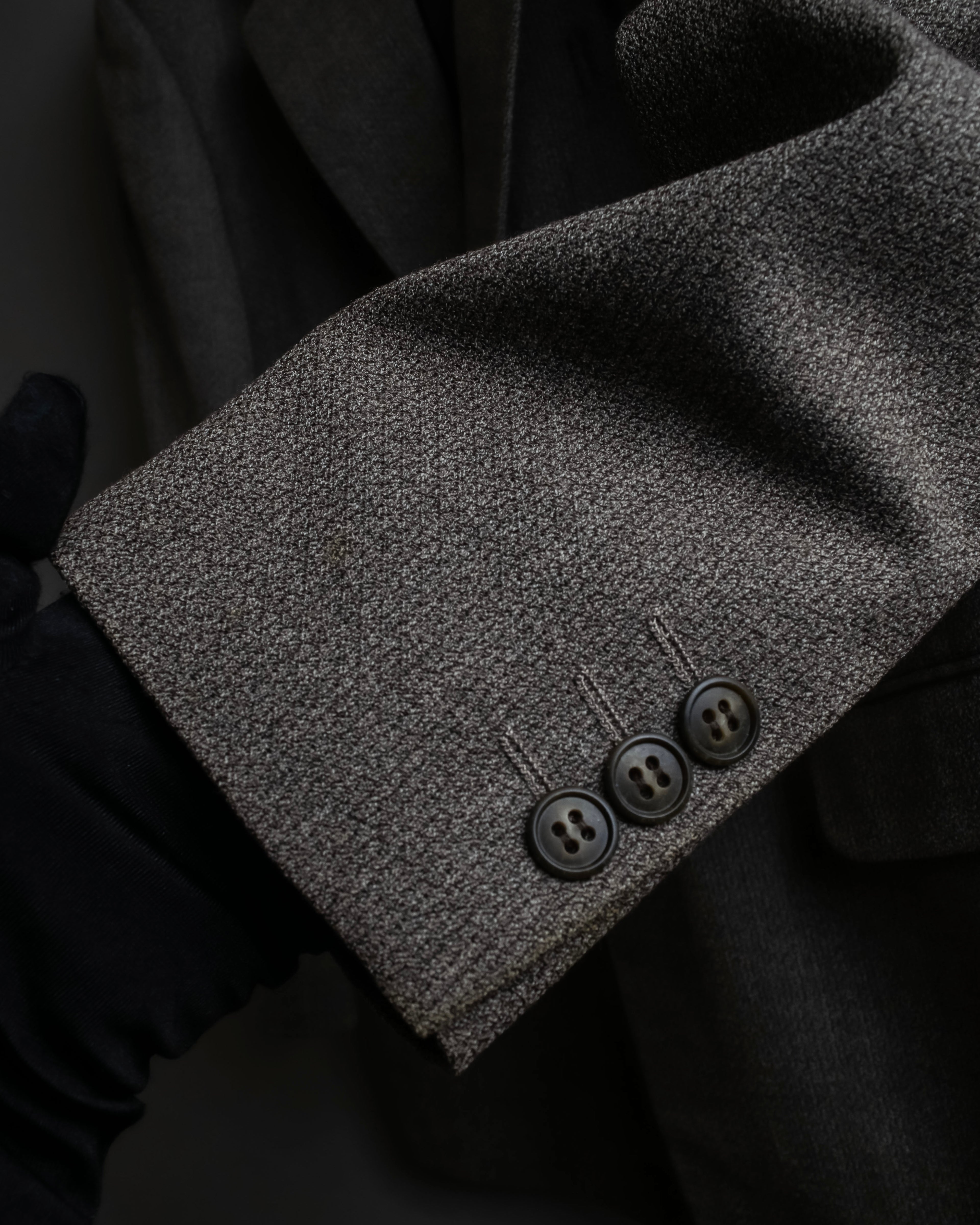 "Vintage heathered wool tailored jacket"