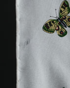 "GUCCI" 80's Flora motif vintage silk scarf