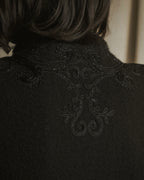 Chaqueta de piel con bordado de cuentas de los años 00 de Ralph Lauren