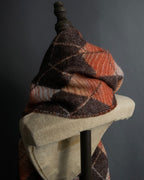 "Vivienne Westwood" Orb & argyle pattern long muffler