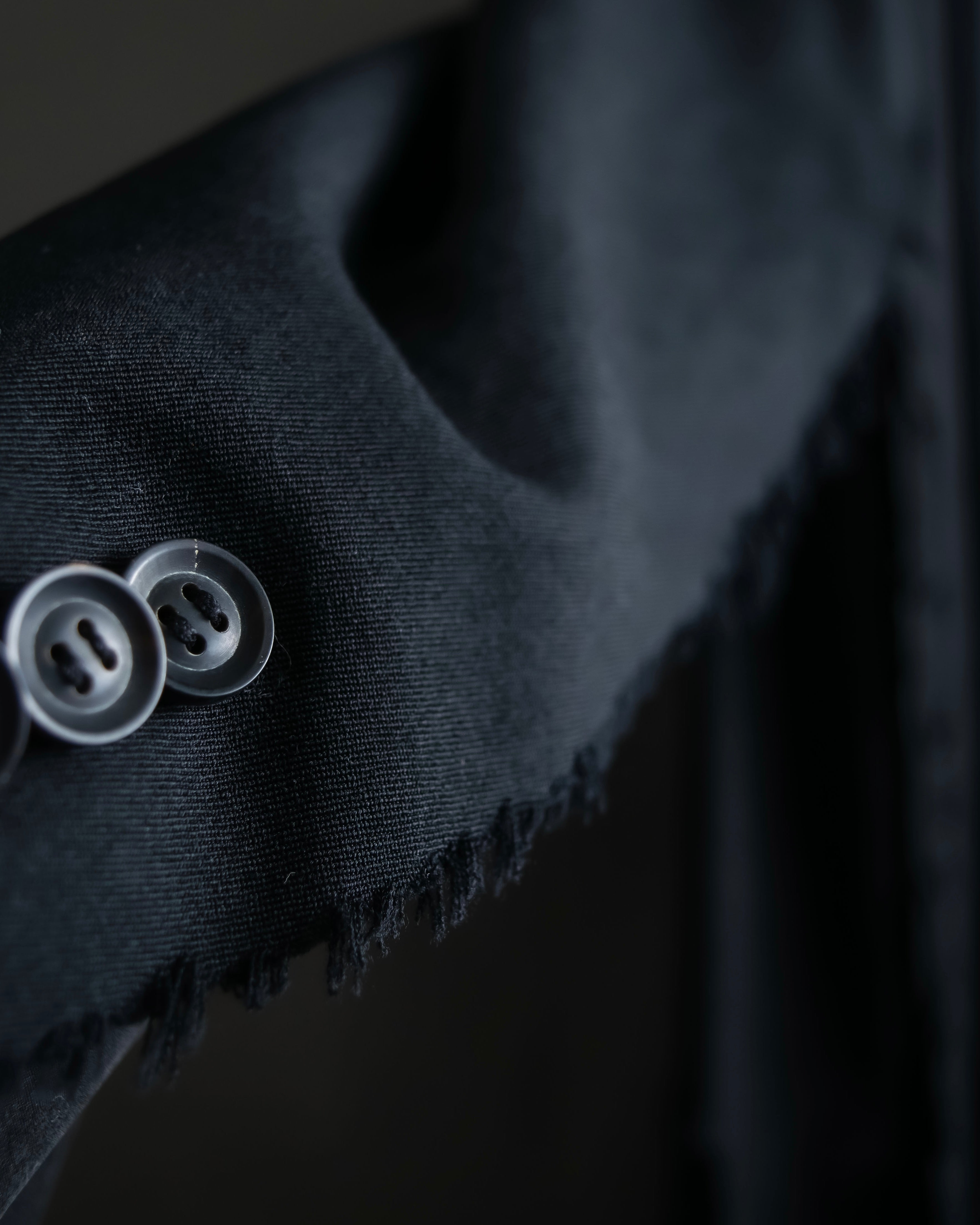 "B Yohji Yamamoto" Inside-out design super long shirt coat