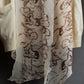 "HERMES" Gaultier period scarf docking design silk cardigan