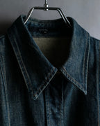 "GUCCI" Vintage faded shaped denim jacket