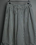 -SPECIAL- “Christian Dior” 2021 cruise striped linen silk tiered skirt