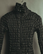 "ARMANI COLLEZIONI" 00's-10's Sculptural ruched zip-up jacket